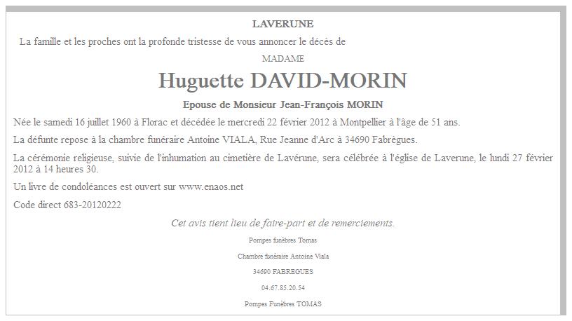 Image Annonce nécrologique