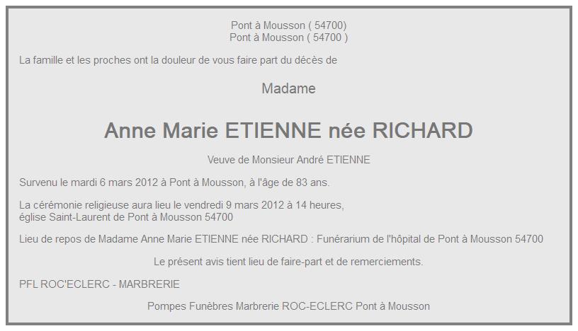 Image Annonce nécrologique