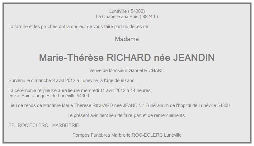 Image Annonce nécrologique