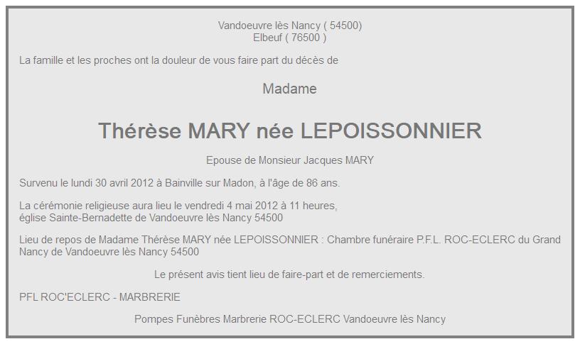 Image Annonce nécrologique