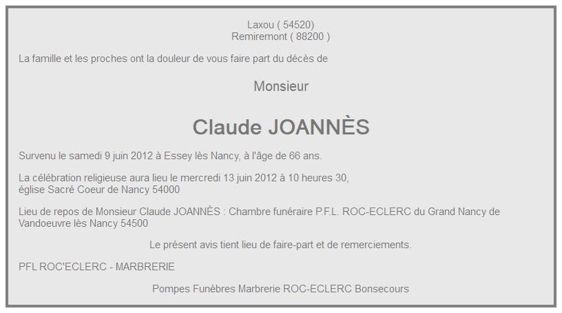 Image Annonce nécrologique