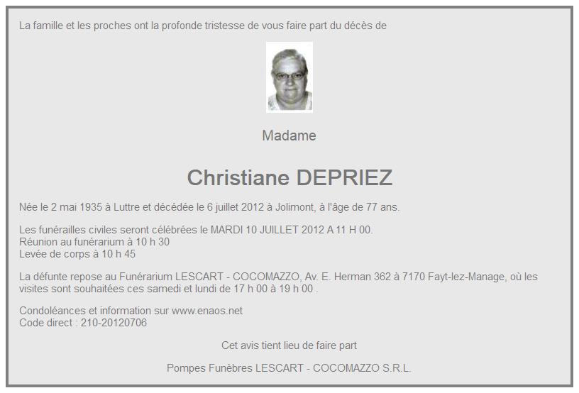 Image Annonce nécrologique