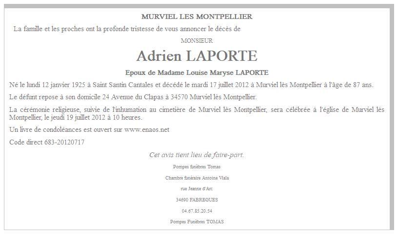 Image Annonce nécrologique