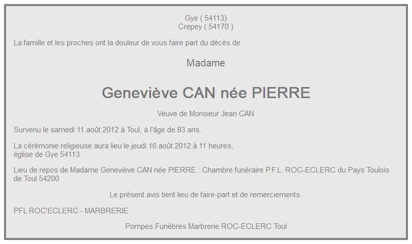 Image Annonce nécrologique