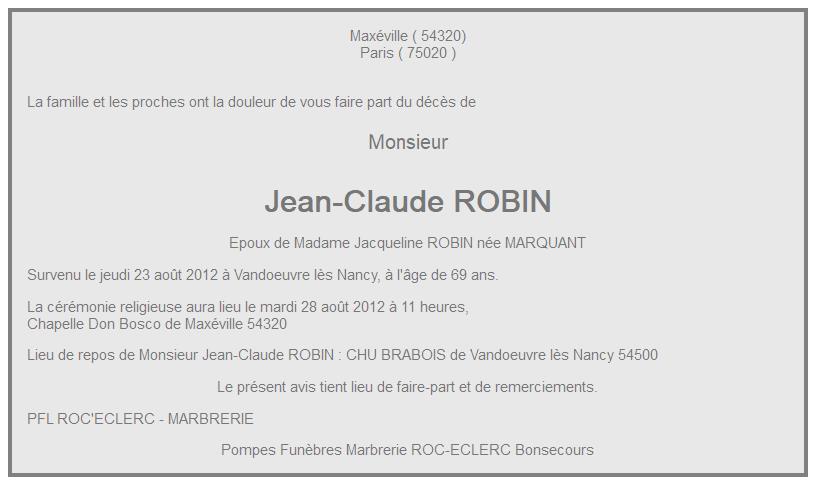 Image Annonce nécrologique