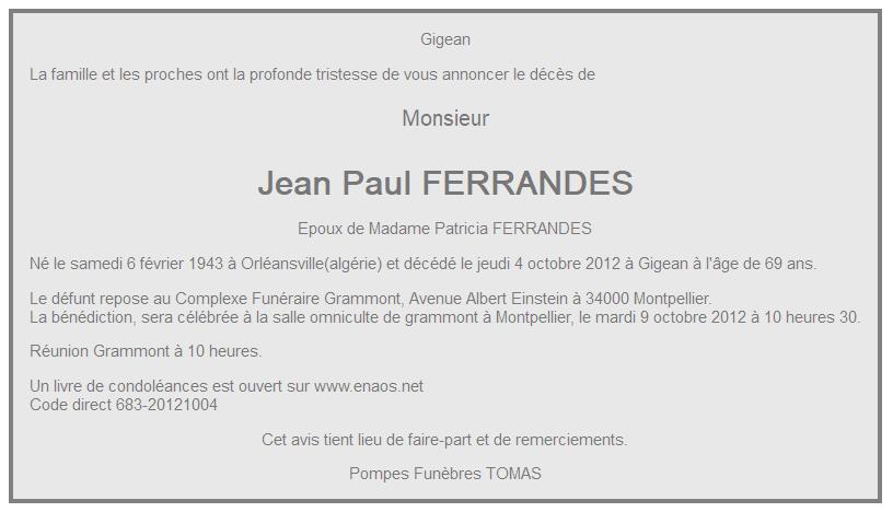 Image Annonce nécrologique