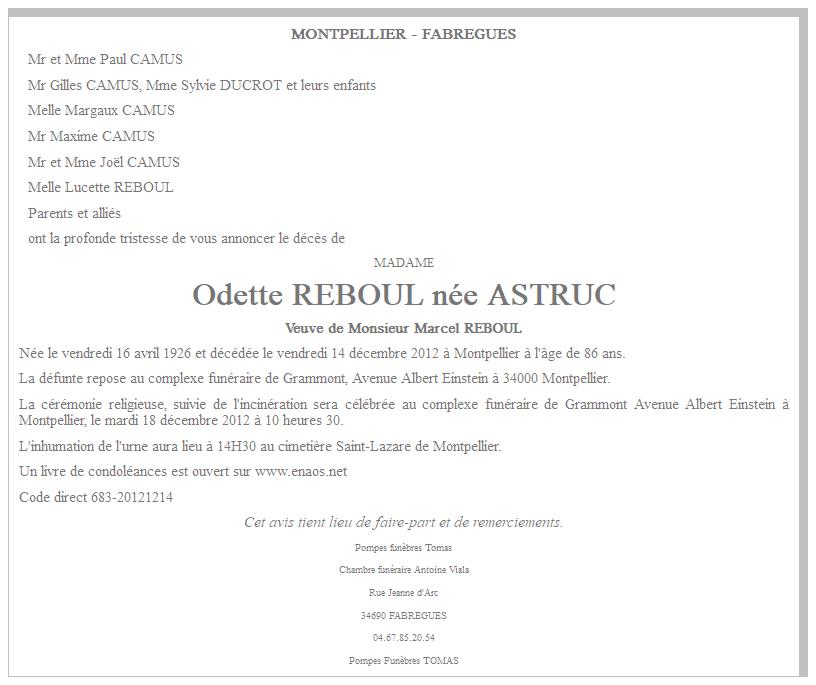 Image Annonce nécrologique