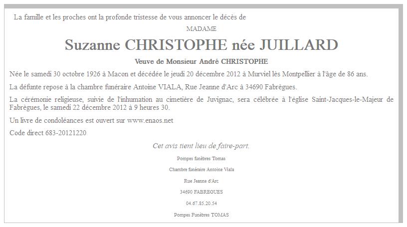 Image Annonce nécrologique
