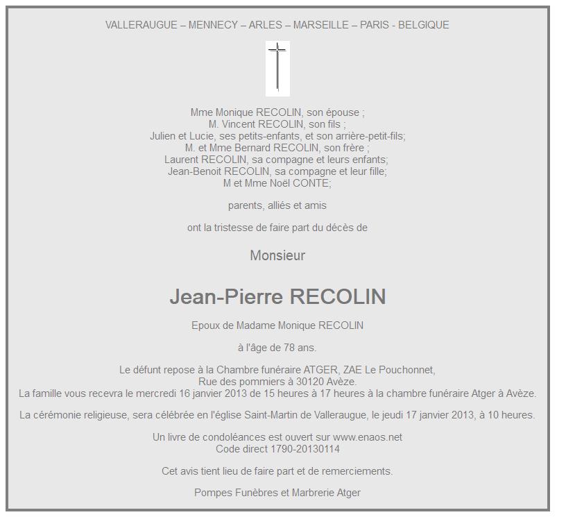 Image Annonce nécrologique