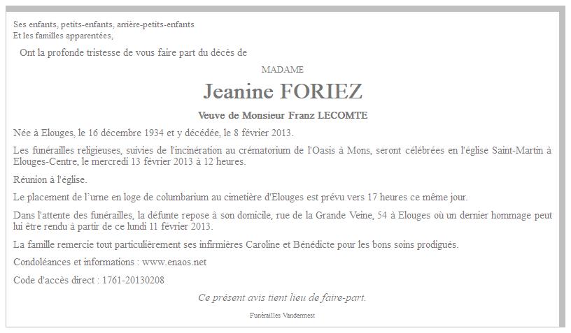 Image Annonce nécrologique