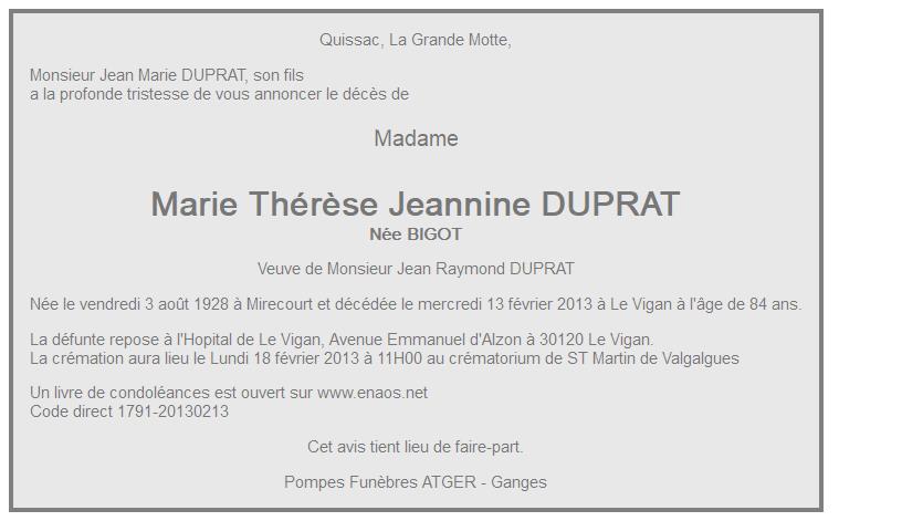 Image Annonce nécrologique