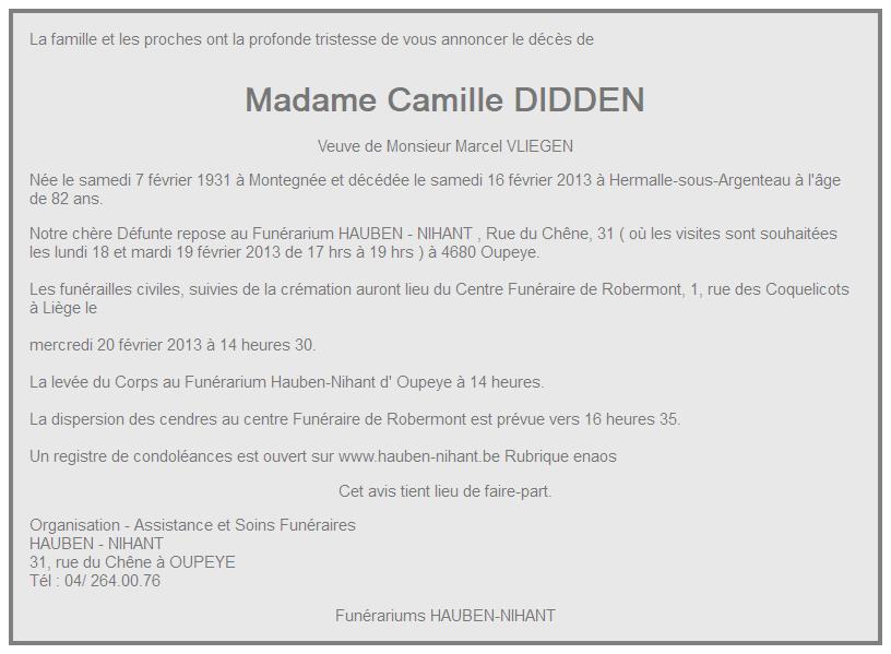 Image Annonce nécrologique