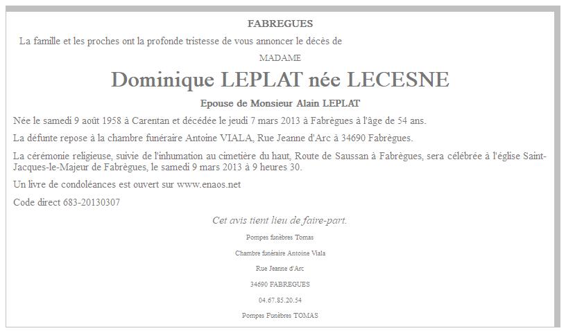 Image Annonce nécrologique