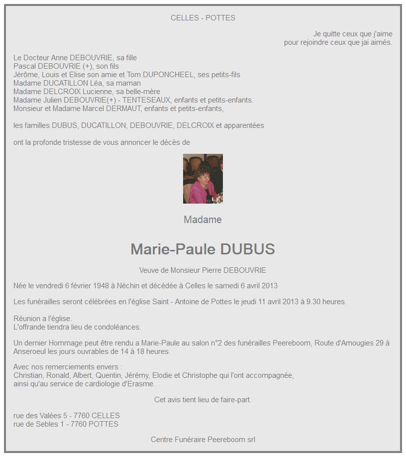 Image Annonce nécrologique