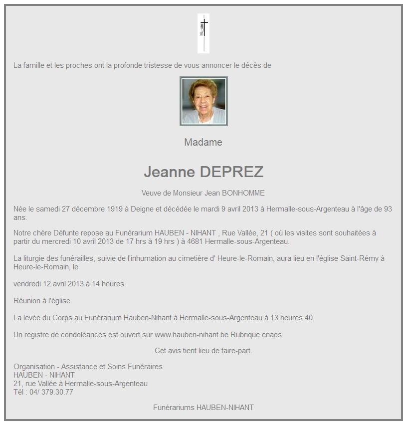 Image Annonce nécrologique