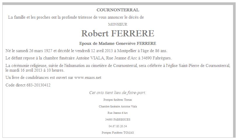 Image Annonce nécrologique
