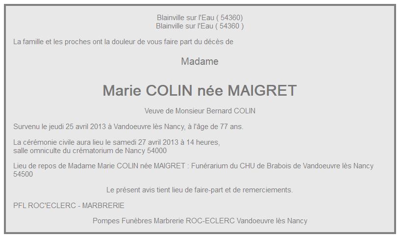 Image Annonce nécrologique