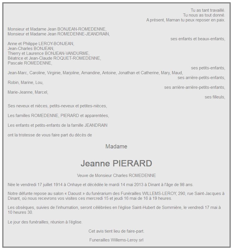 Image Annonce nécrologique