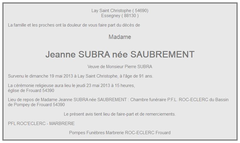 Image Annonce nécrologique