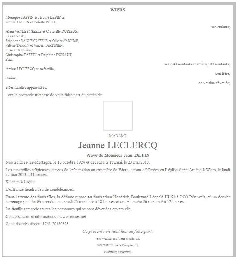 Image Annonce nécrologique
