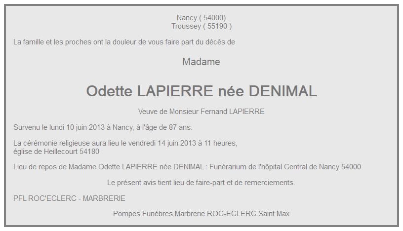 Image Annonce nécrologique