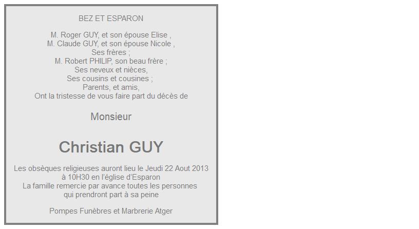 Image Annonce nécrologique