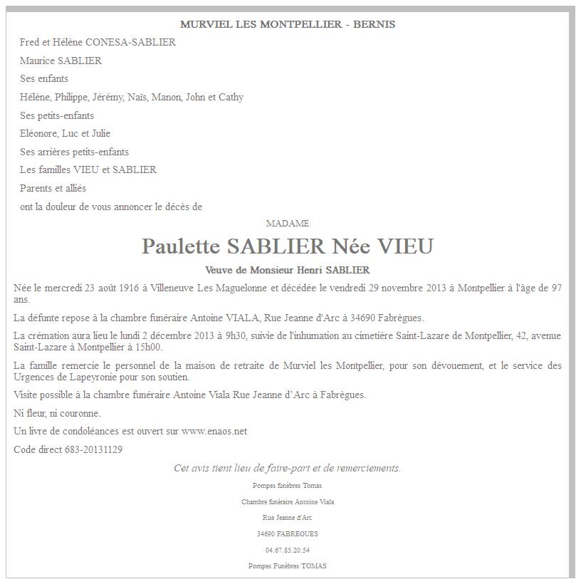 Image Annonce nécrologique