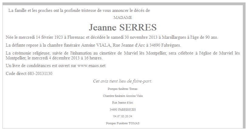 Image Annonce nécrologique