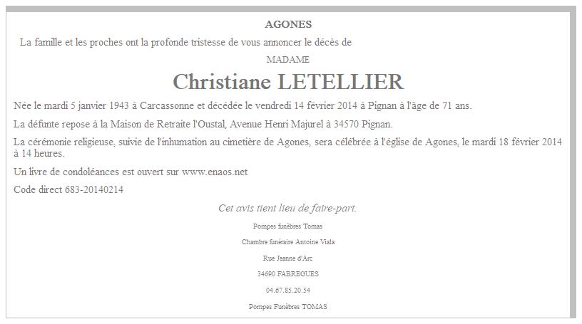 Image Annonce nécrologique