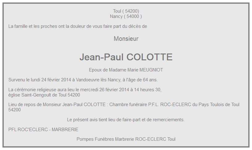 Image Annonce nécrologique