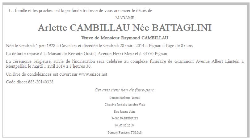 Image Annonce nécrologique