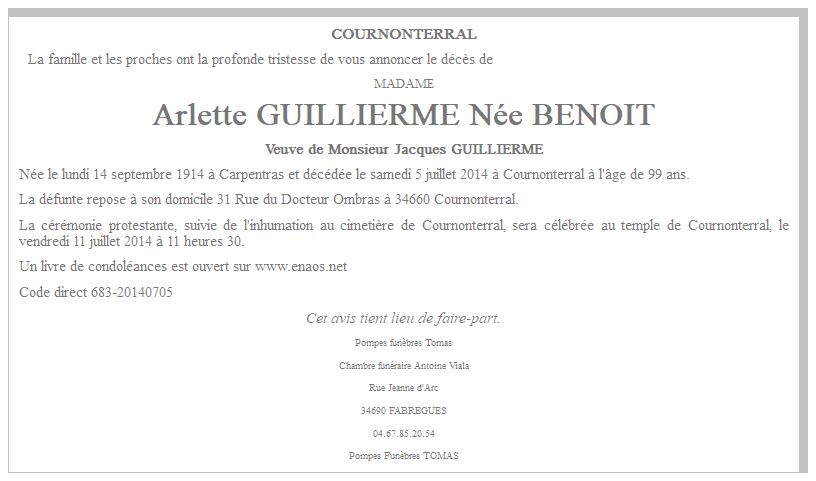 Image Annonce nécrologique
