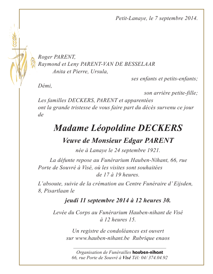 Image Annonce nécrologique