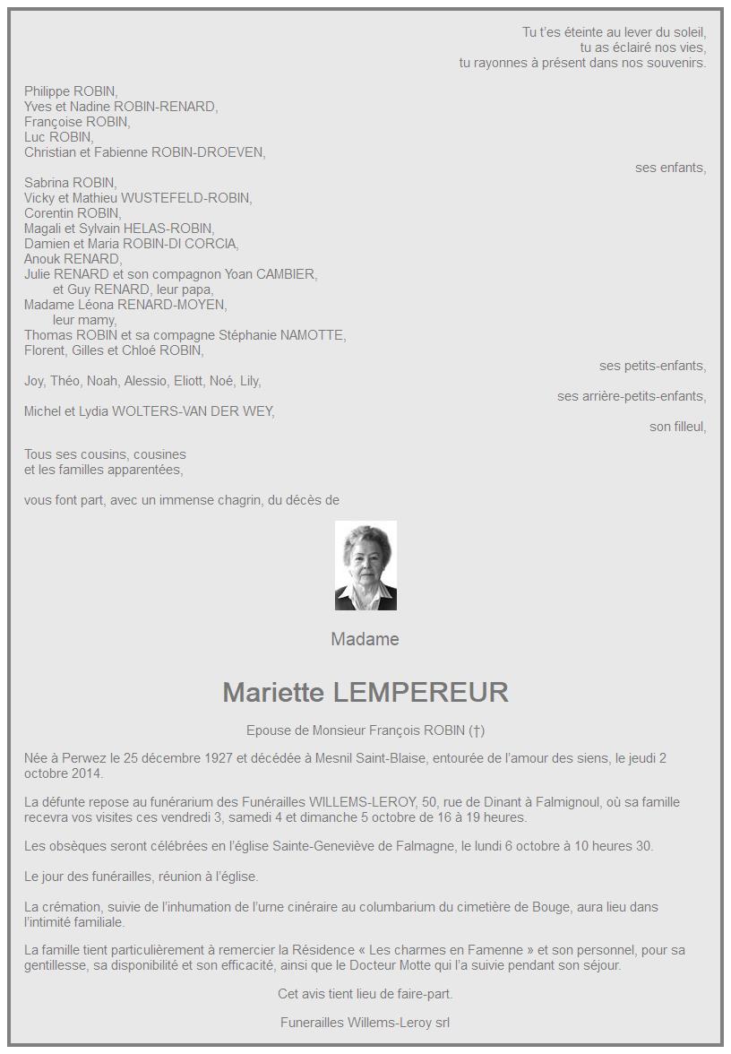 Image Annonce nécrologique
