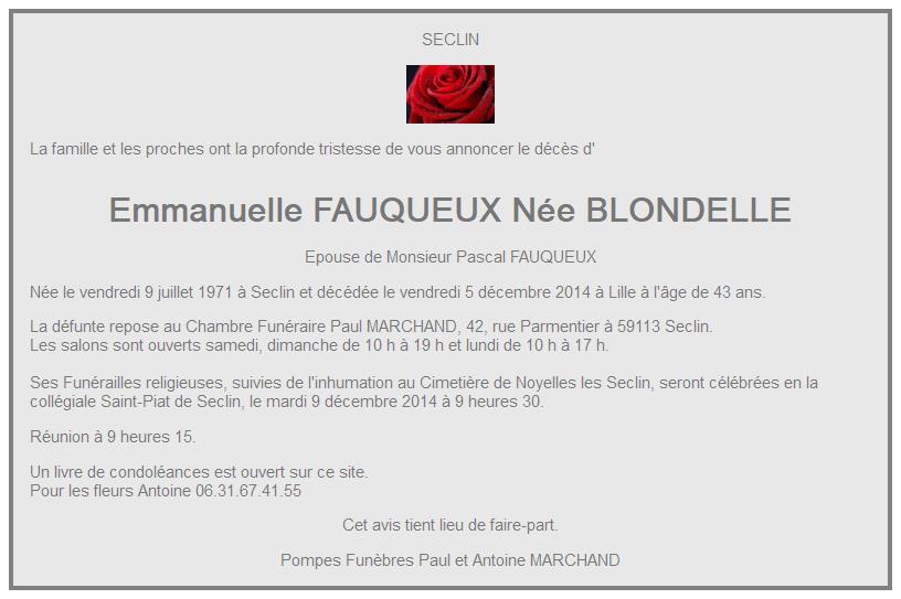 Image Annonce de départ d'Emmanuelle