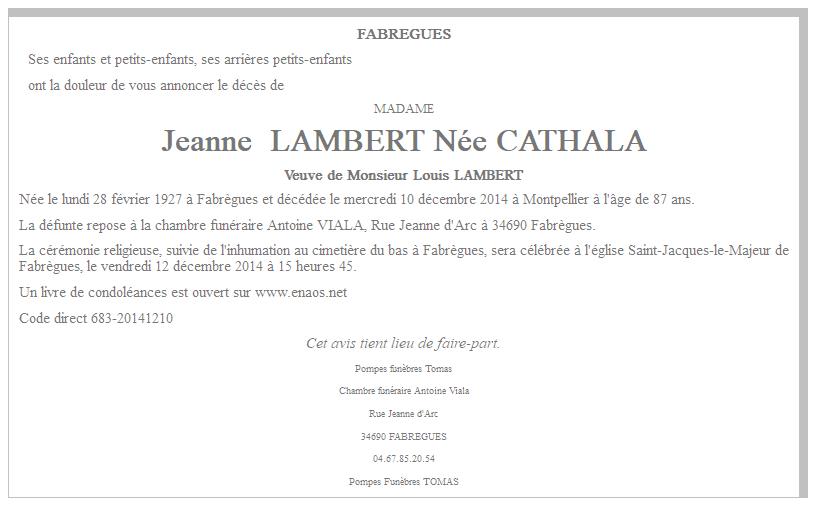 Image Annonce nécrologique