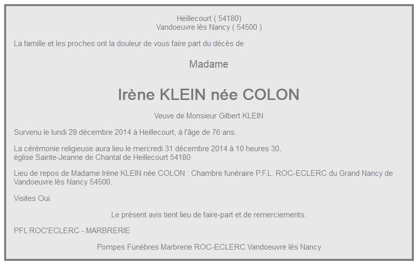 Image Annonce nécrologique