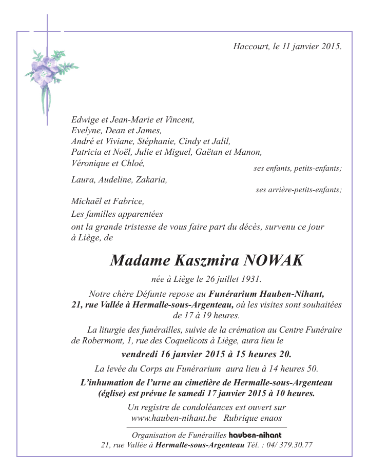 Image Annonce nécrologique
