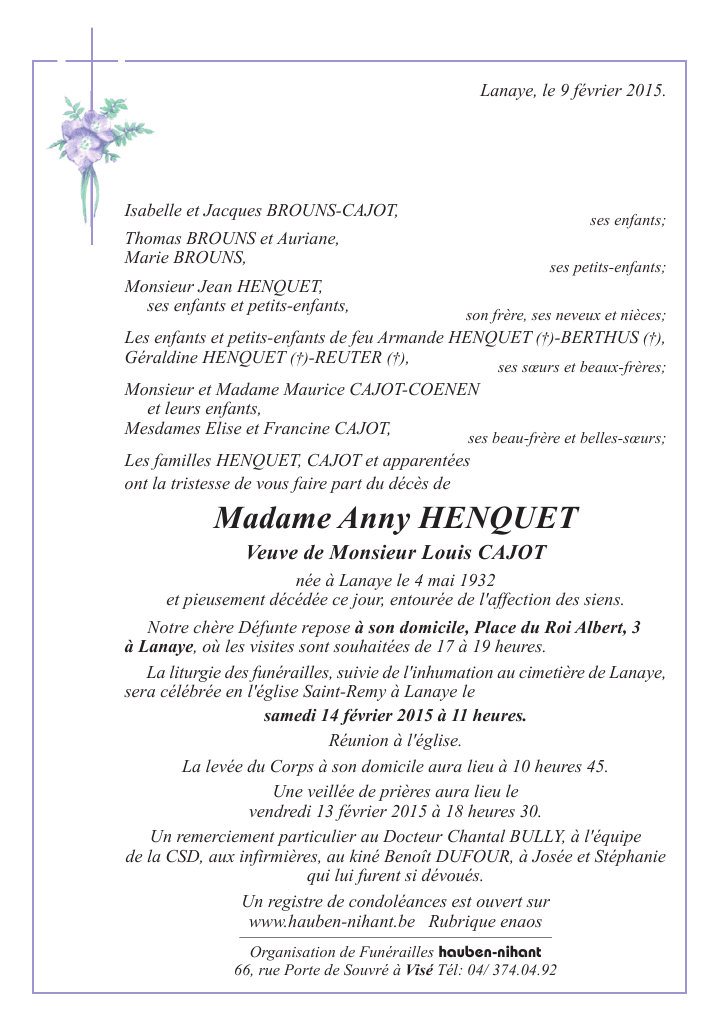Image Annonce nécrologique