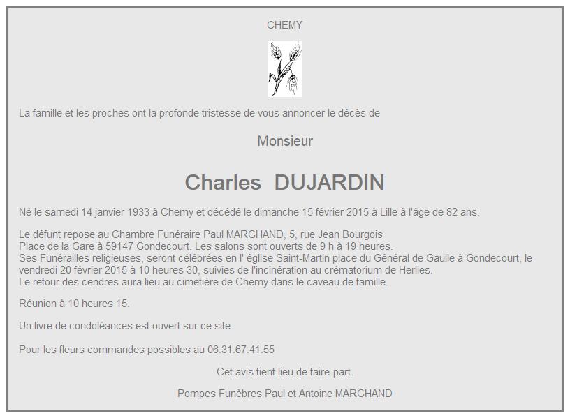 Image Annonce nécrologique de Charles