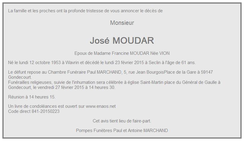 Image Annonce nécrologique de José