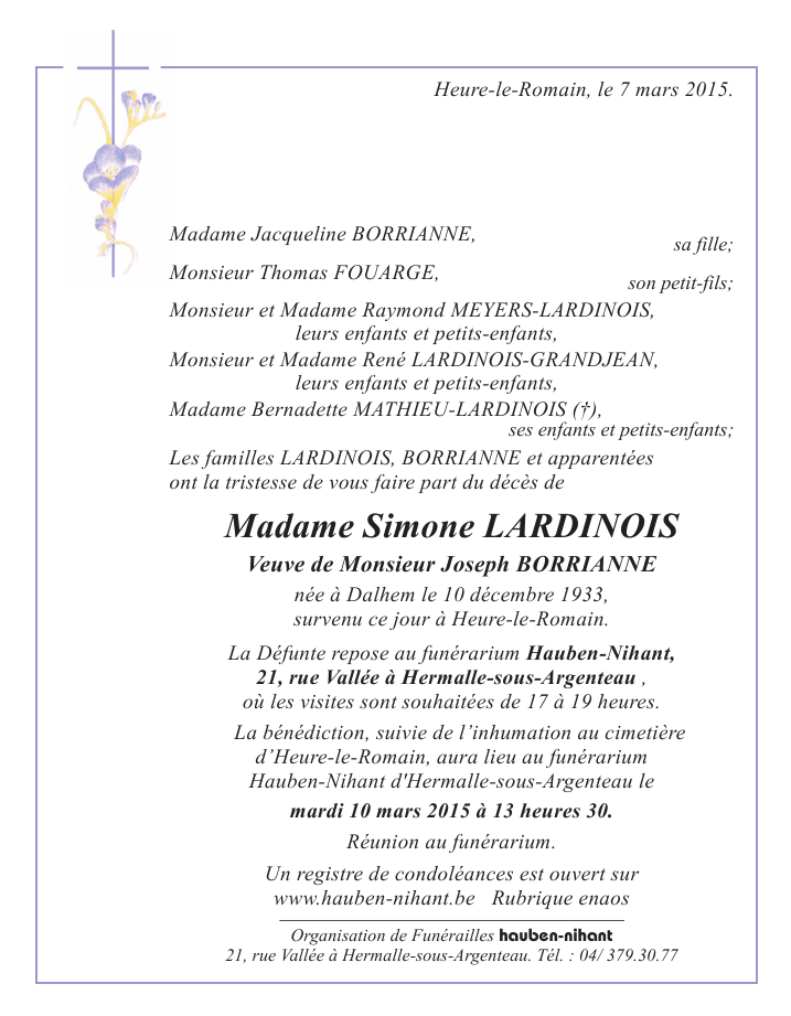Image Annonce nécrologique