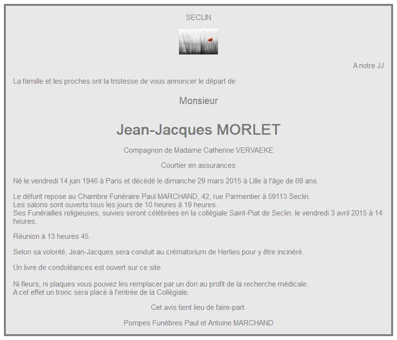 Image Annonce nécrologique de Jean-Jacques