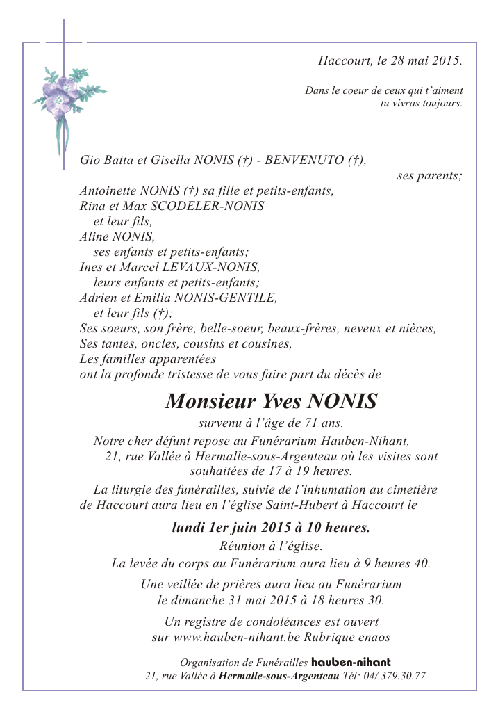 Image Annonce nécrologique