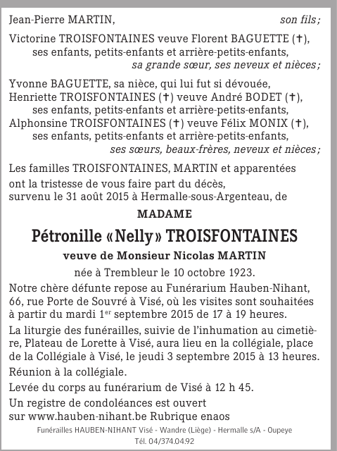 Image Annonce nécrologique