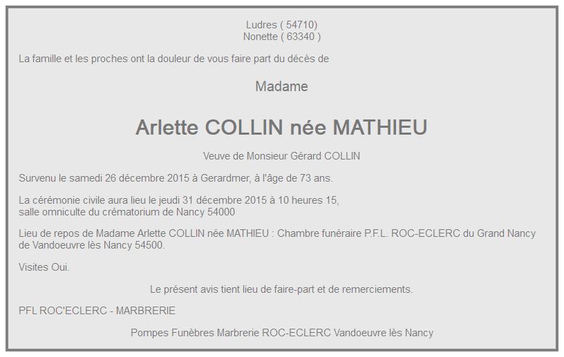 Image Annonce nécrologique