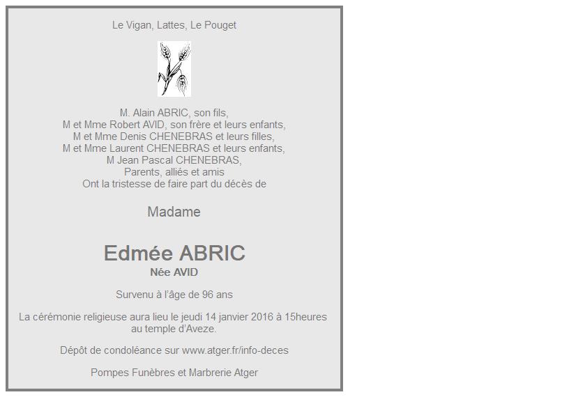 Image Annonce nécrologique