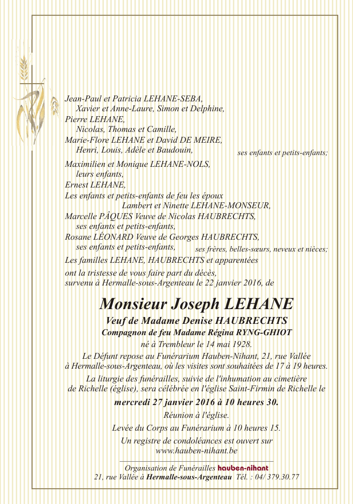 Image Annonce nécrologique