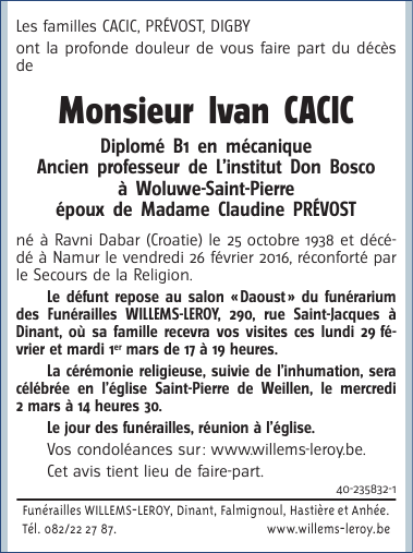 Image Annonce nécrologique