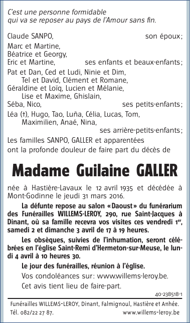 Image Annonce nécrologique
